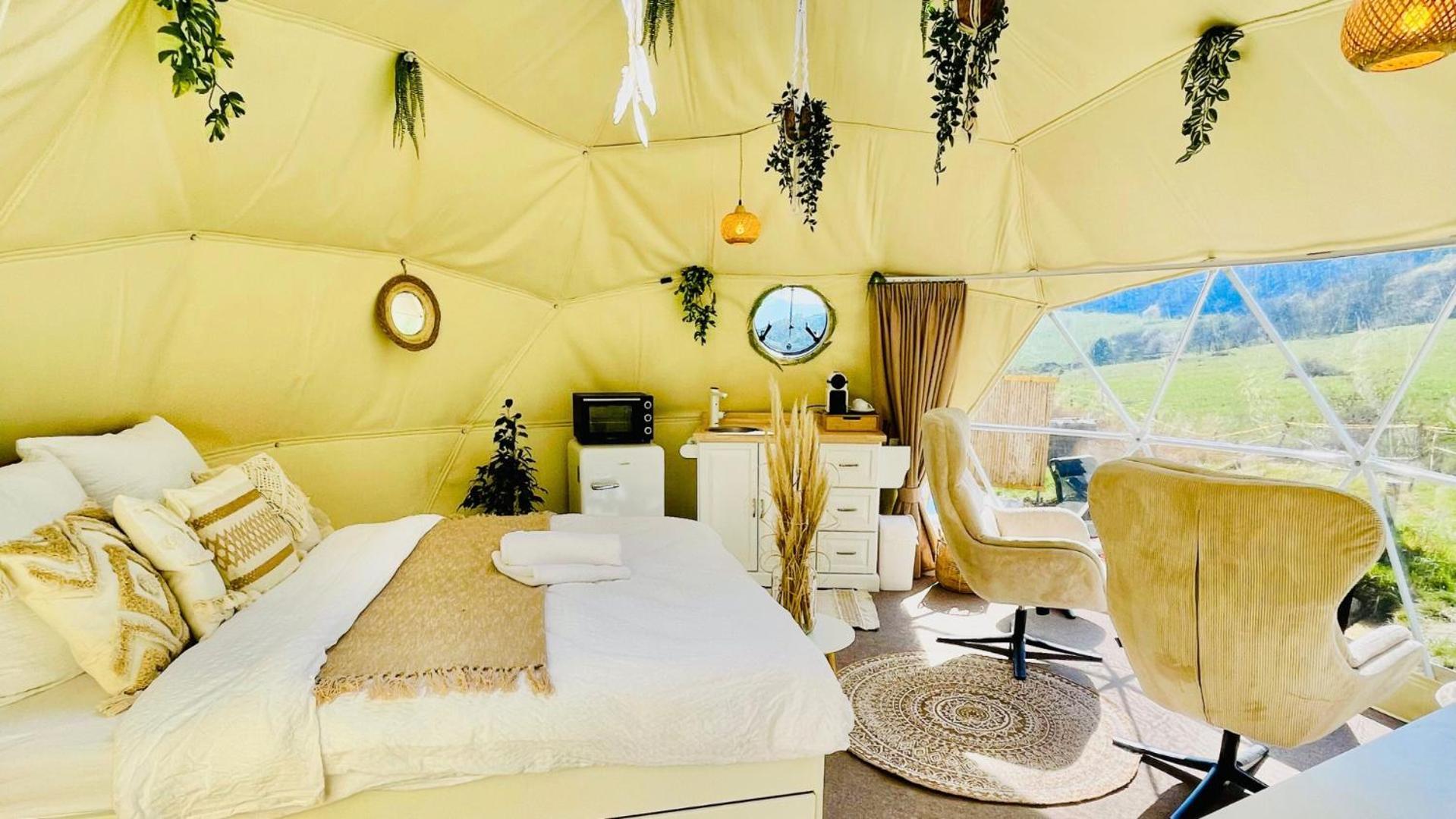 Glamping Hohe Wand - Zelt Mit Sternenfenster Und Whirlpool Hotel Maiersdorf ภายนอก รูปภาพ